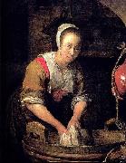 Gabriel Metsu Washerwoman oil on canvas